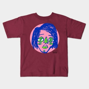 Watermelon sketchy face Kids T-Shirt